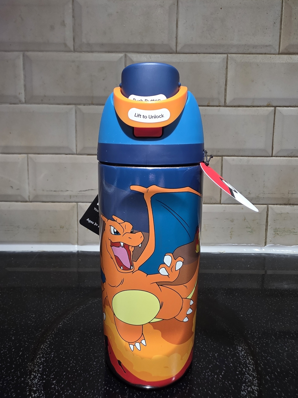 NWT Owala 16oz Stainless Steel FreeSip Water Bottle - Charizard Brings the Heat